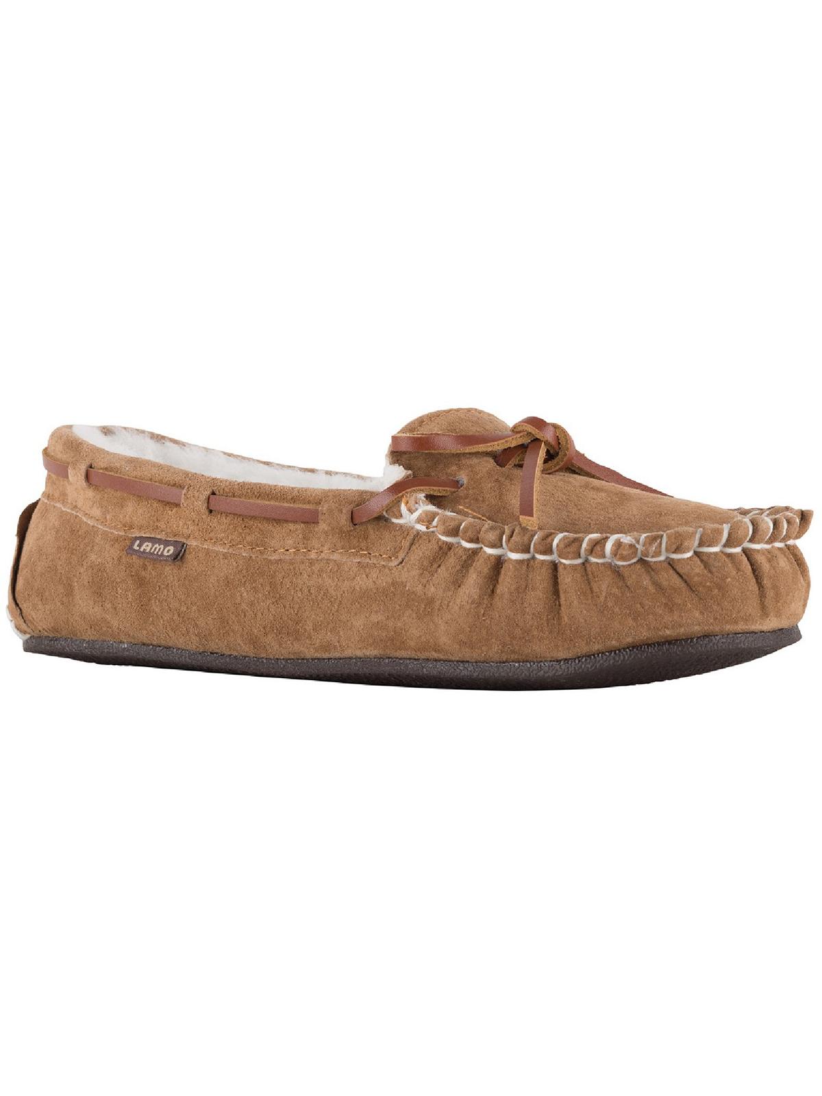 LAMO Britain Moc II Womens Faux Fur Moccasins