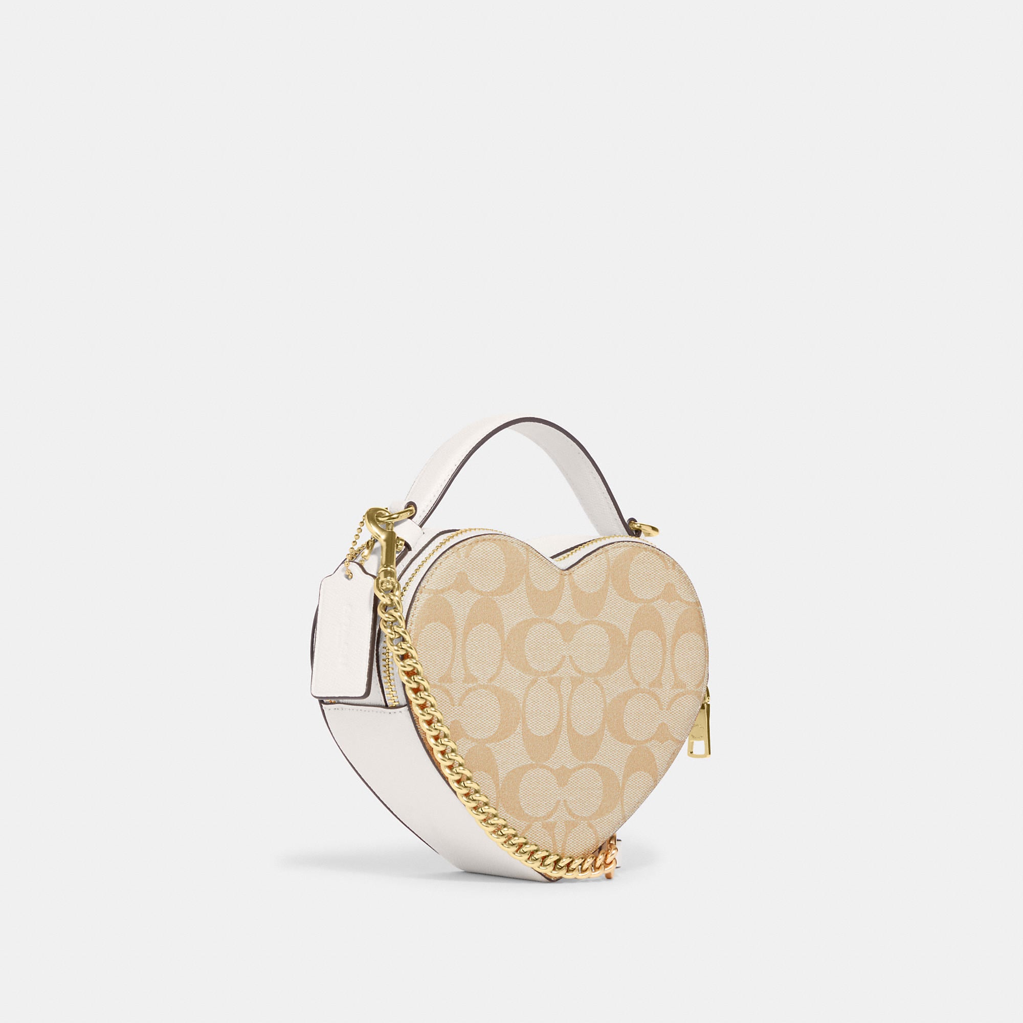 Coach Outlet Heart Crossbody In Signature Canvas