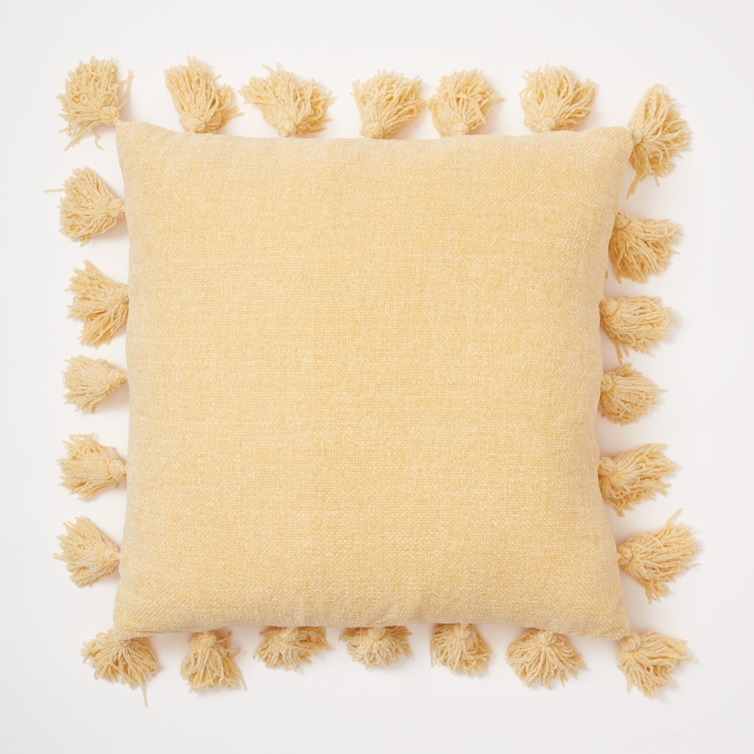 DORMIFY Chenille Knit Tassel Square Pillow - 20″x20″