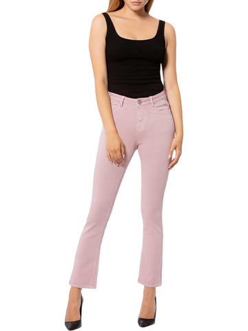 Lola Jeans kate rose womens high rise stretch straight leg jeans