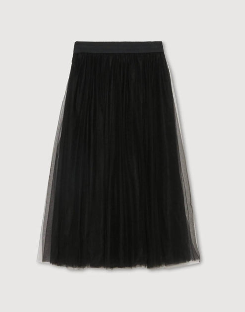 Fabiana Filippi Full Tulle Skirt in Black | Shop Premium Outlets