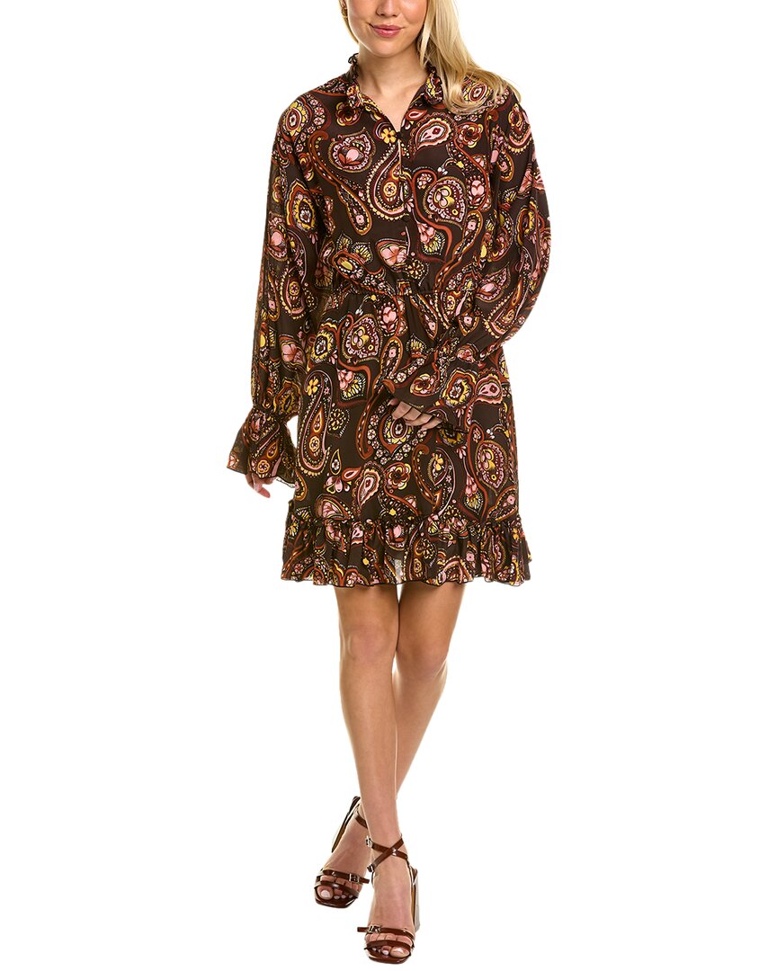 LA DOUBLEJ LA DOUBLE J Paisley Silk Mini Dress