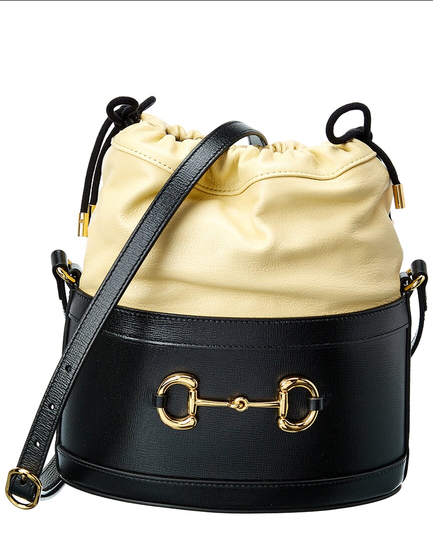 GUCCI Gucci Horsebit 1955 Leather Bucket Bag