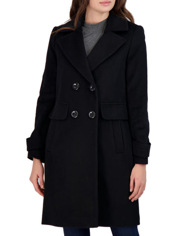 Sam Edelman womens wool blend lightweight walker coat