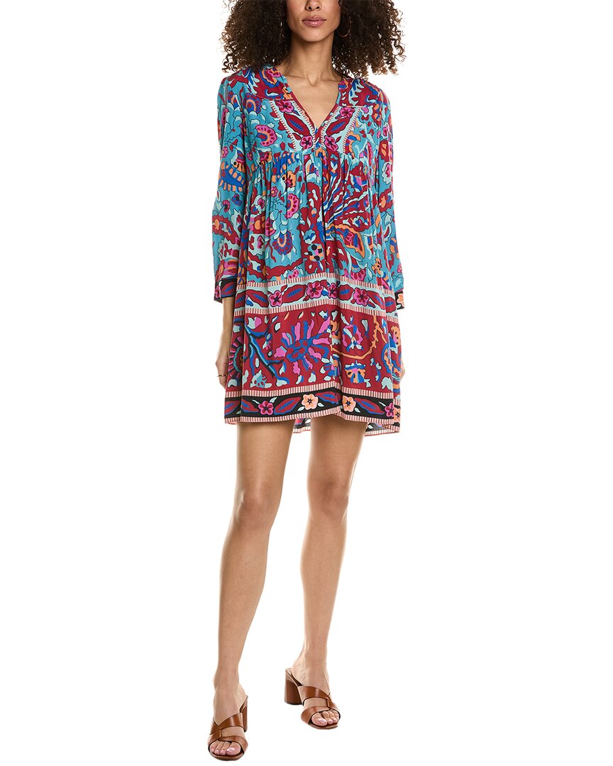 Shop Ba&sh Ba & Sh Elbow Sleeve Mini Dress In Multi