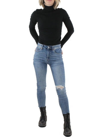 Pistola cara womens distressed high rise skinny jeans