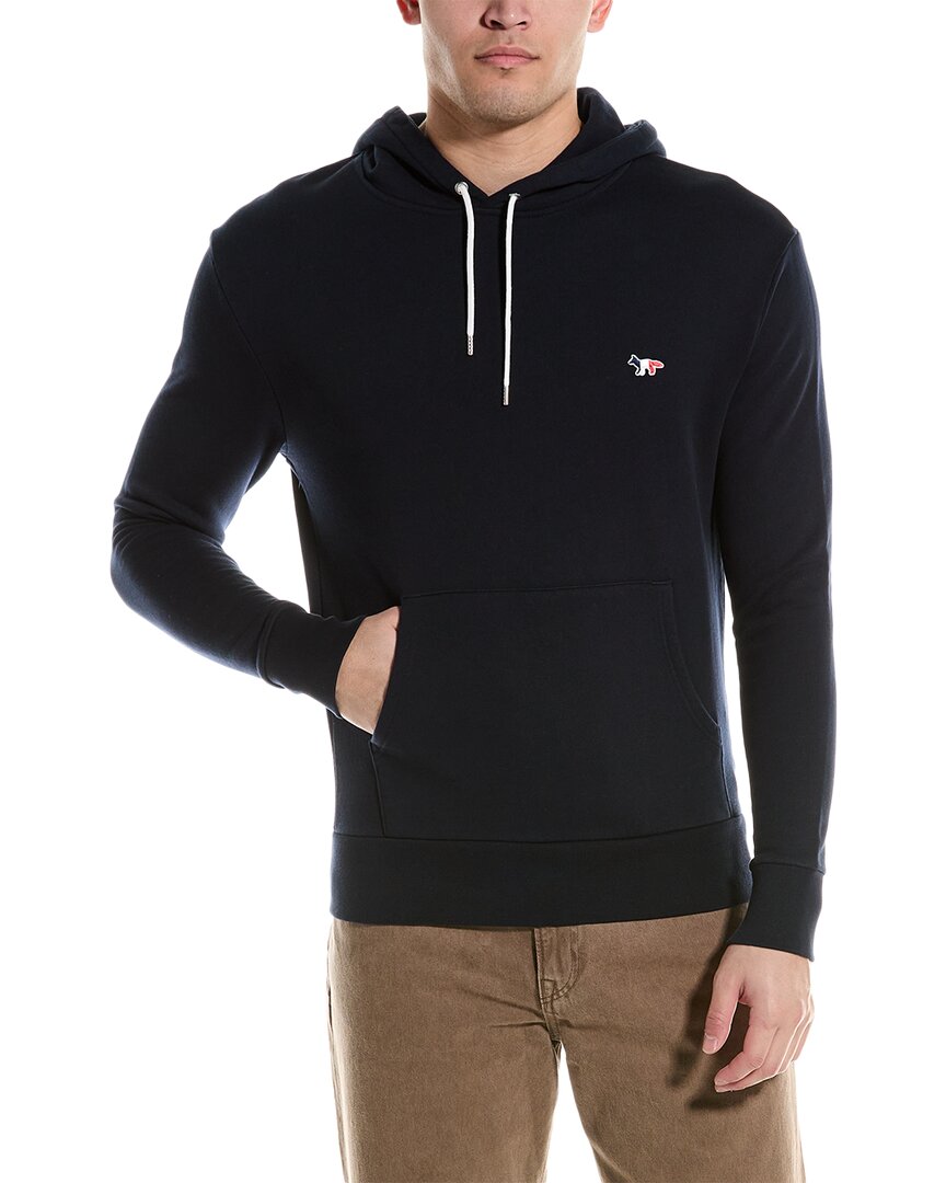 Shop Maison Kitsuné Fox Patch Classic Hoodie In Black