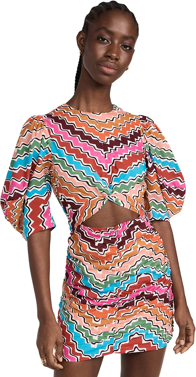 Shop Rhode Women's Isla Dress Ric Rac Multi Color Print Mini