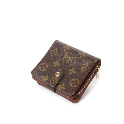 Louis Vuitton Burgundy Monogram Rosalie Compact Wallet Coin Purse