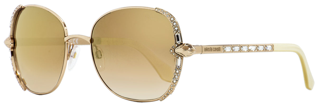 Roberto Cavalli Women's Sunglasses Rc974s Subra 28g Gold/ivory 56mm ...