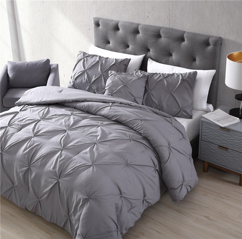 The Nesting Company Spruce 4 Piece Comforter Set In Grey