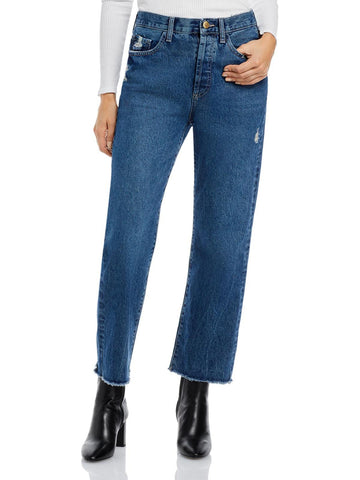 DL1961 emilie womens ankle button fly straight leg jeans