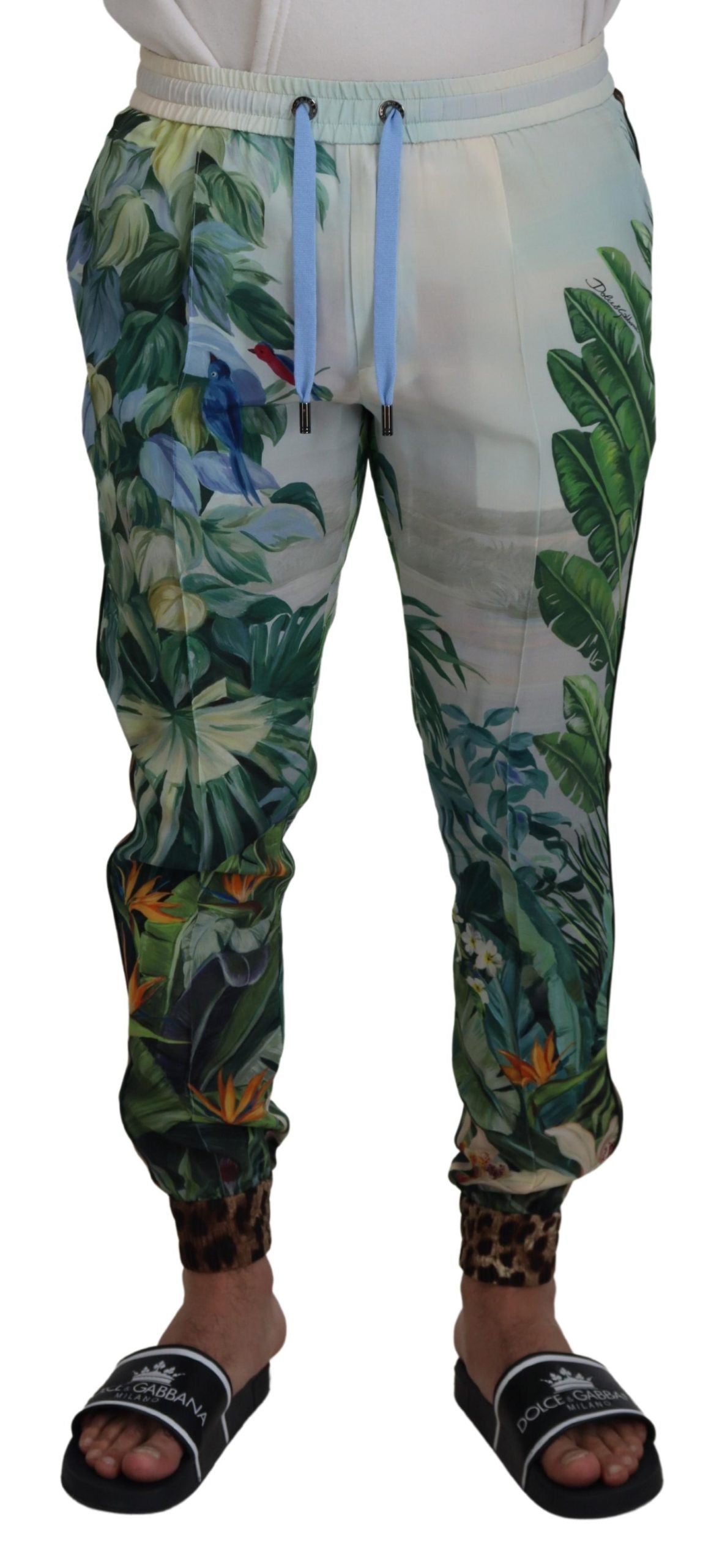 DOLCE & GABBANA Dolce & Gabbana  Floral Printed Men Jogger Men's Pants