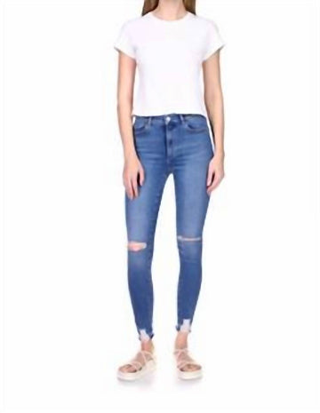 Dl1961 - Women farrow skinny: high rise instasculpt ankle in rip tide distressed (performance)