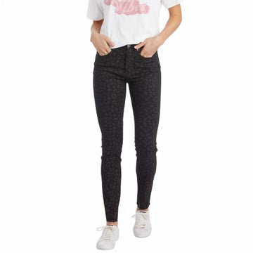 Mudpie leopard wylie printed jean in black