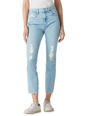 Joe luna womens denim light wash cigarette jeans