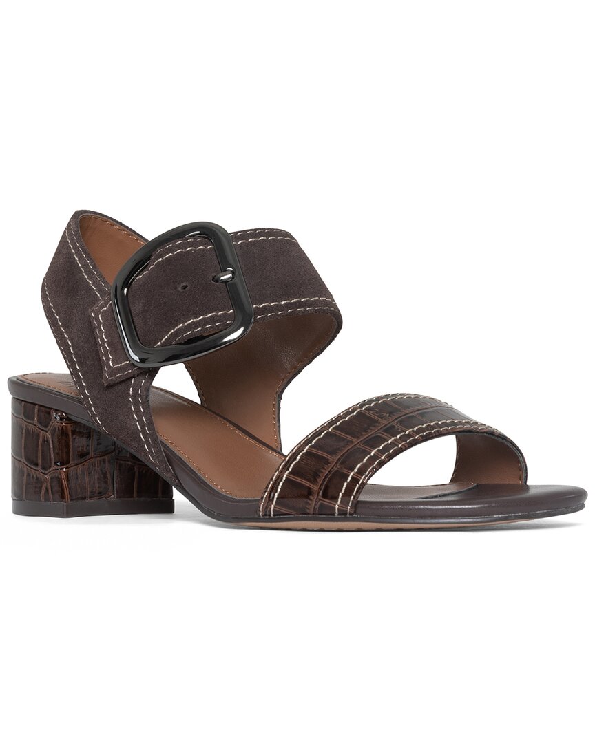 Shop Donald Pliner Neve Leather Sandal In Brown