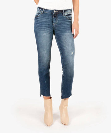 Kut From The Kloth reese ankle straight leg jeans in urgent wash