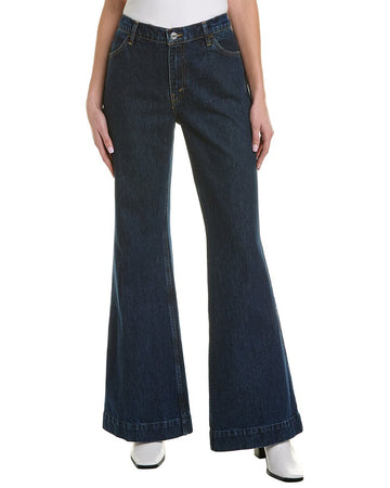 RE/DONE 70s heritage rinse low-rise bell bottom jean