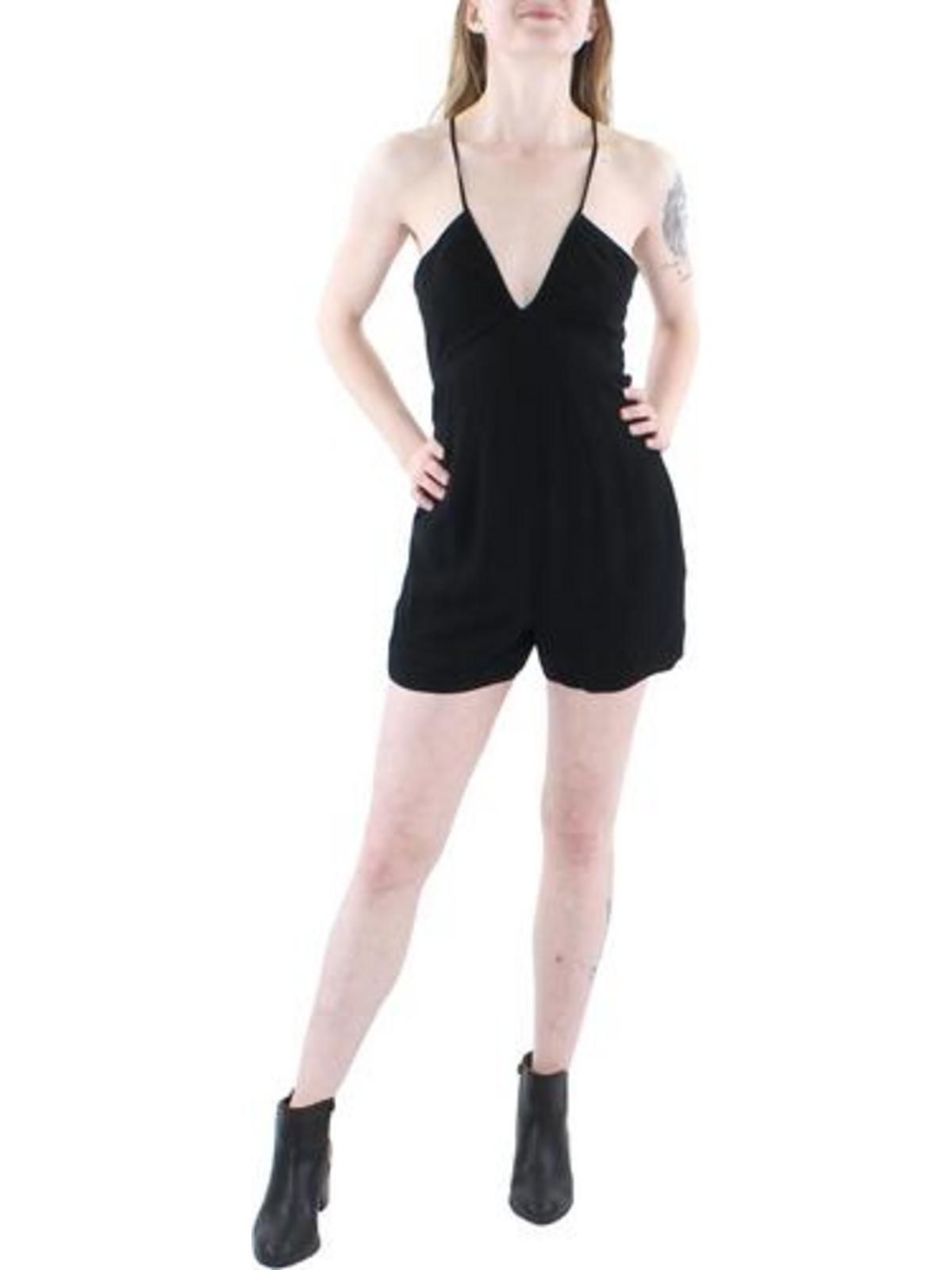 Shop Rag & Bone Mimi Womens Cotton Comfy Romper In Black