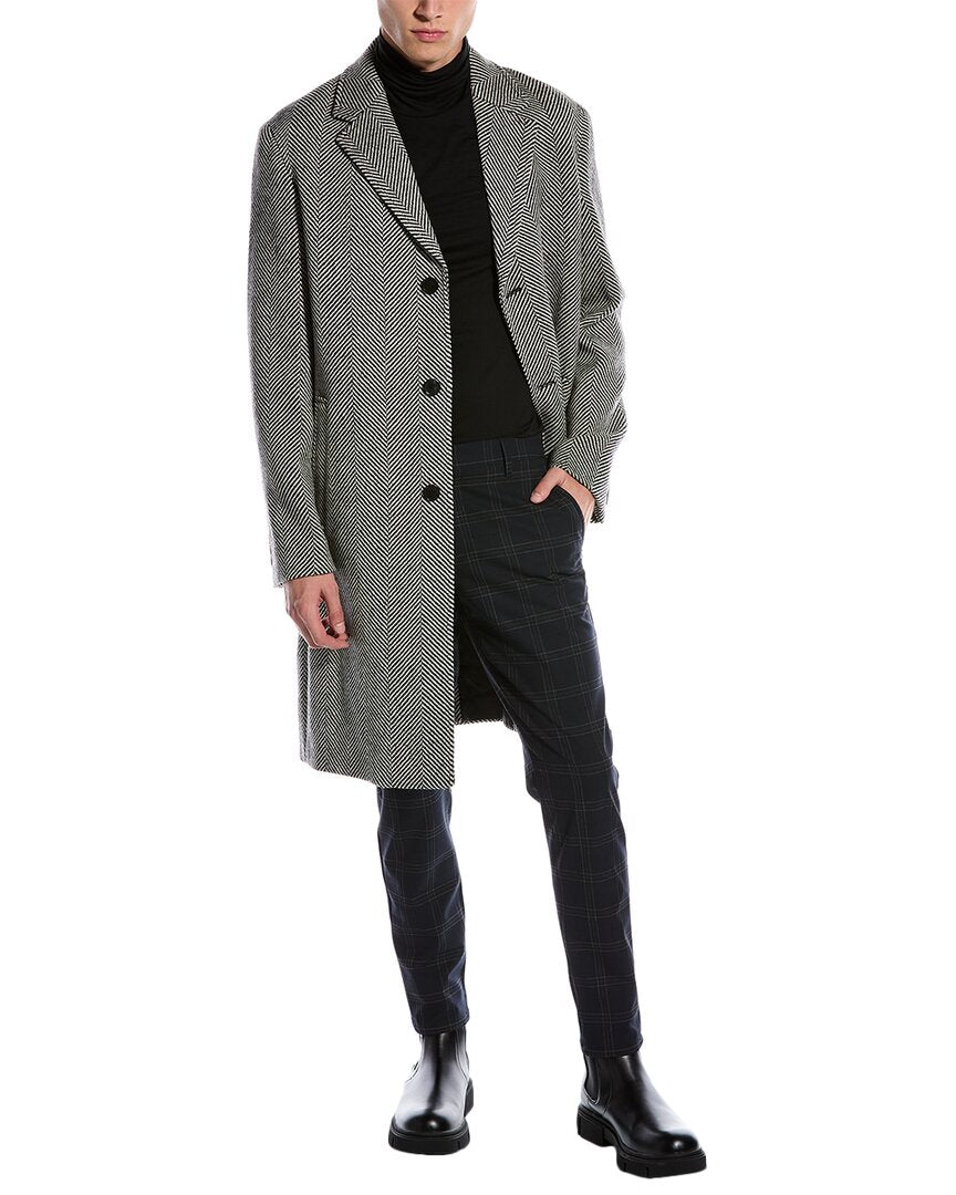 THE KOOPLES The Kooples Wool Trench Coat