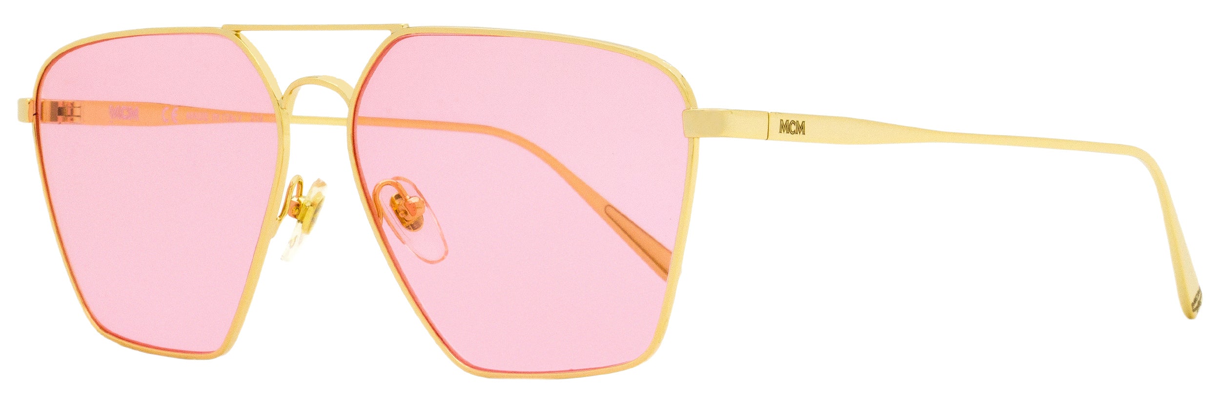 Mcm Men's Navigator Sunglasses 130s 726 Gold 60mm In Pink | ModeSens