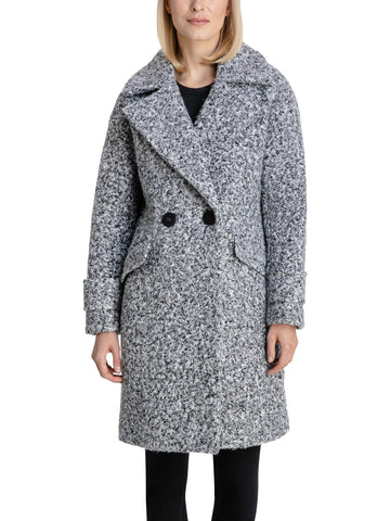 BCBGeneration womens boucle metallic walker coat