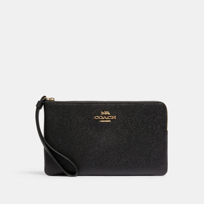 코치 COACH Outlet large corner zip wristlet