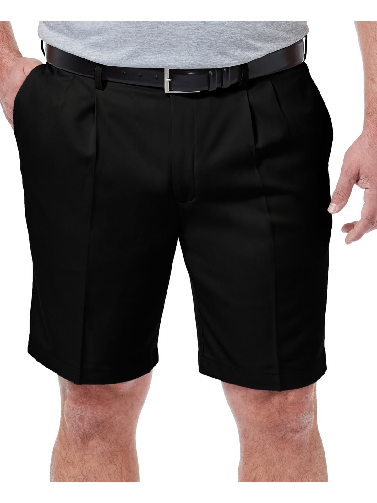 HAGGAR Cool 18 Pro Mens B Polyester Dress Shorts