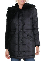 Super Star Womens Winter Faux Fur Lined Puffer Jacket