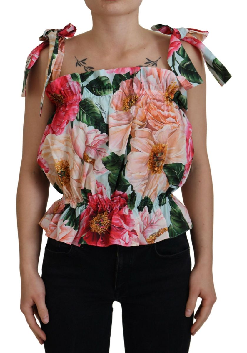 DOLCE & GABBANA Dolce & Gabbana  Floral Print Sleeveless Tank Women's Top