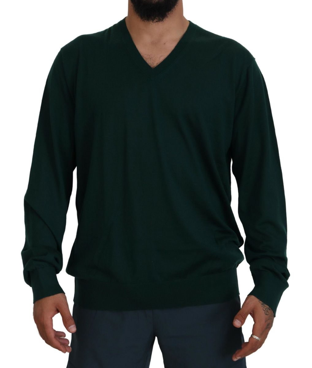 DOLCE & GABBANA Dolce & Gabbana  Cashmere V-neck Pullover Men's Sweater