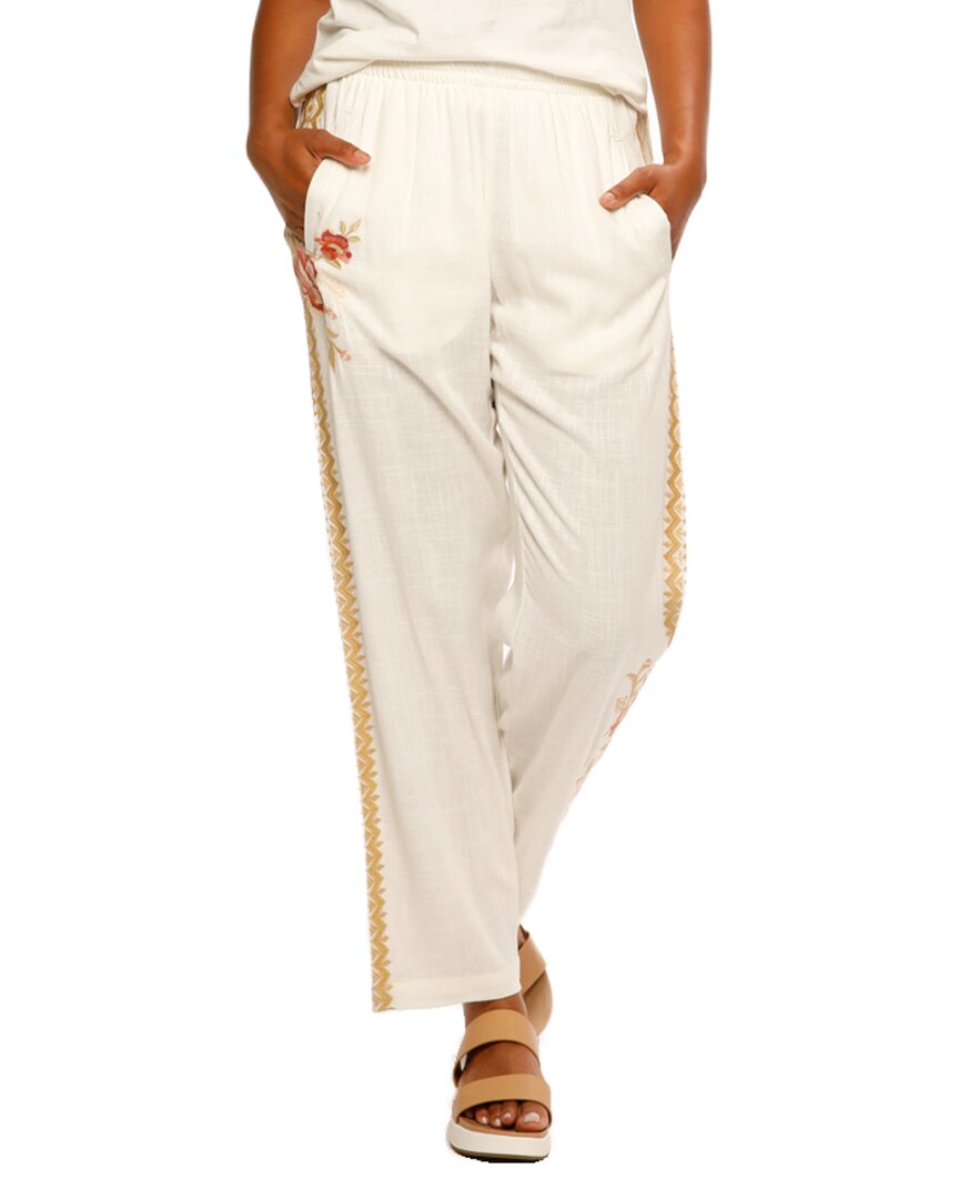 Paparazzi Linen-blend Pant In White