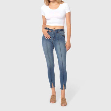 Lola Jeans blair mid rise skinny ankle jean in royal blue