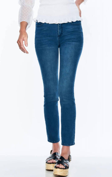 Ecru melrose classic five pocket skinny jean in vintage