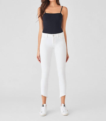 Dl1961 - Women florence cropped mid rise skinny jean in santa fe white