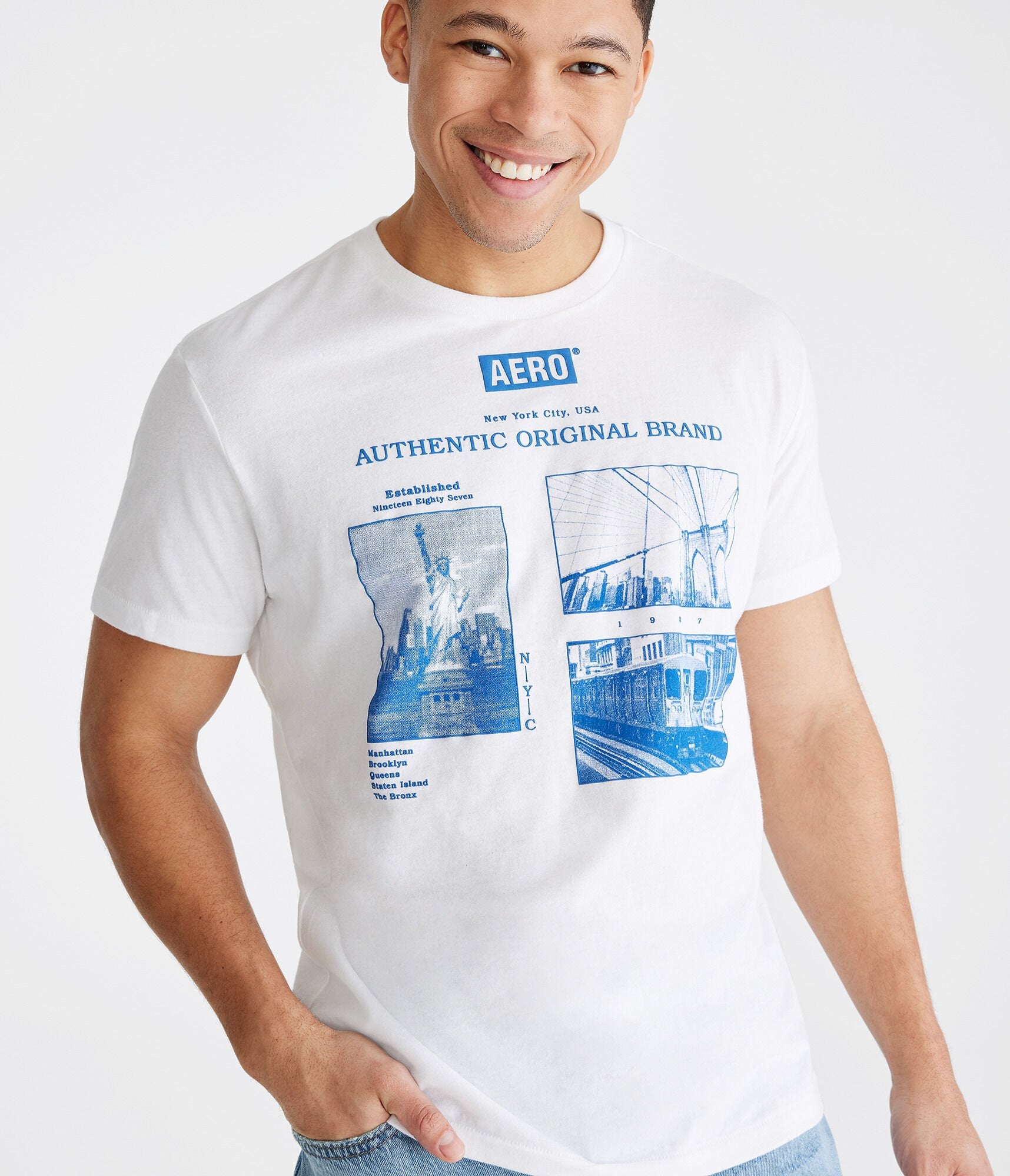 Shop Aéropostale City Scene Graphic Tee In Multi