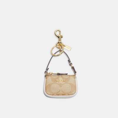 COACH® Outlet  Bear Bag Charm In Signature Canvas