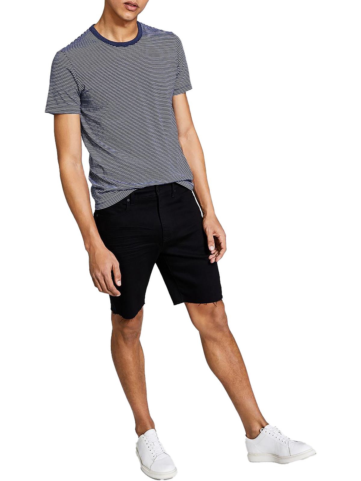 Shop And Now This The Slim Mens Denim 9" Inseam Cutoff Shorts In Black
