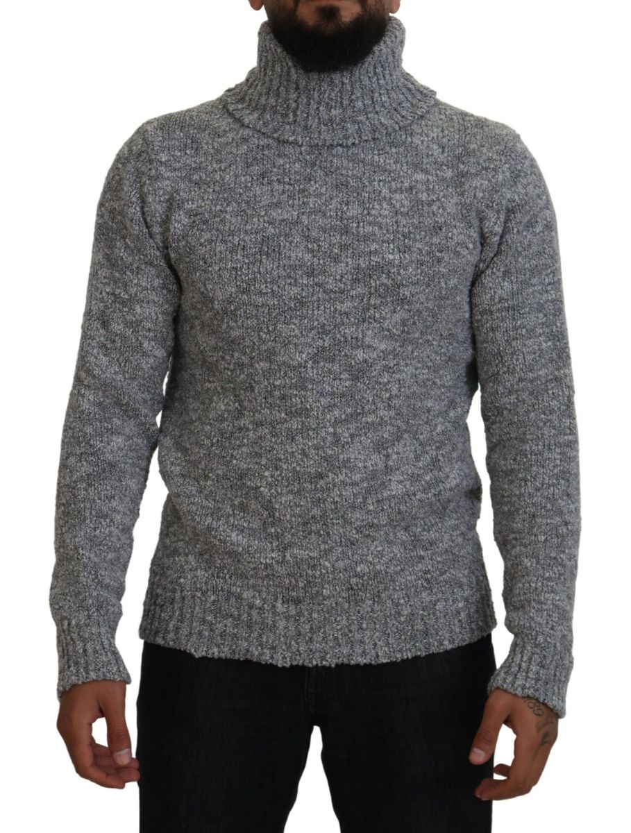 DOLCE & GABBANA Dolce & Gabbana  Wool Knit Turtleneck Pullover Men's Sweater