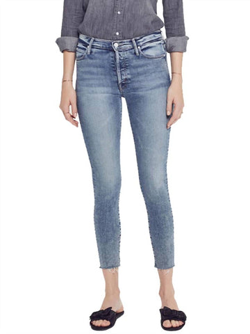 Mother the stunner ankle fray jean in whiplash