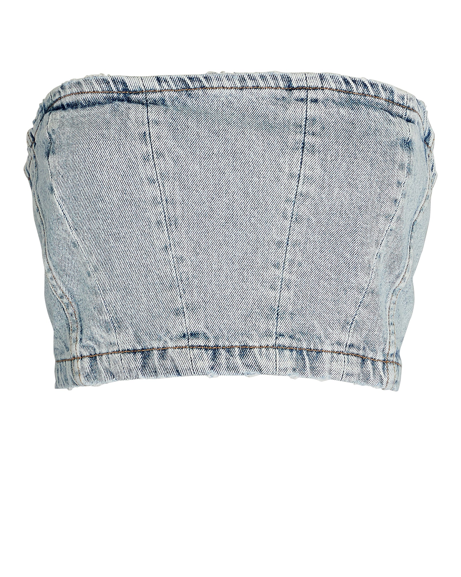 GRLFRND Grlfrnd Ciarra Denim Bustier Top