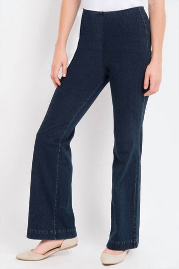 Lysse high waisted denim trouser in indigo