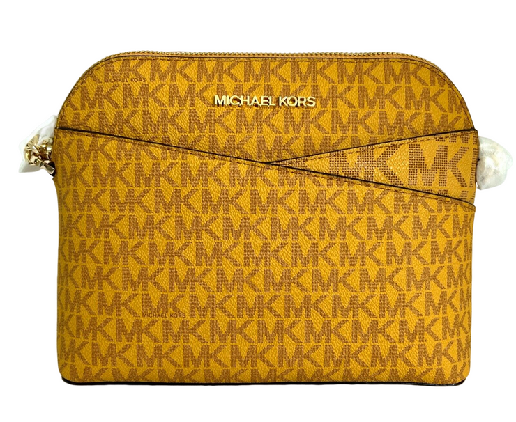 Michael Kors Women's Jet Set Travel Mk Signature Dome Crossbody Bag | Shop  Premium Outlets