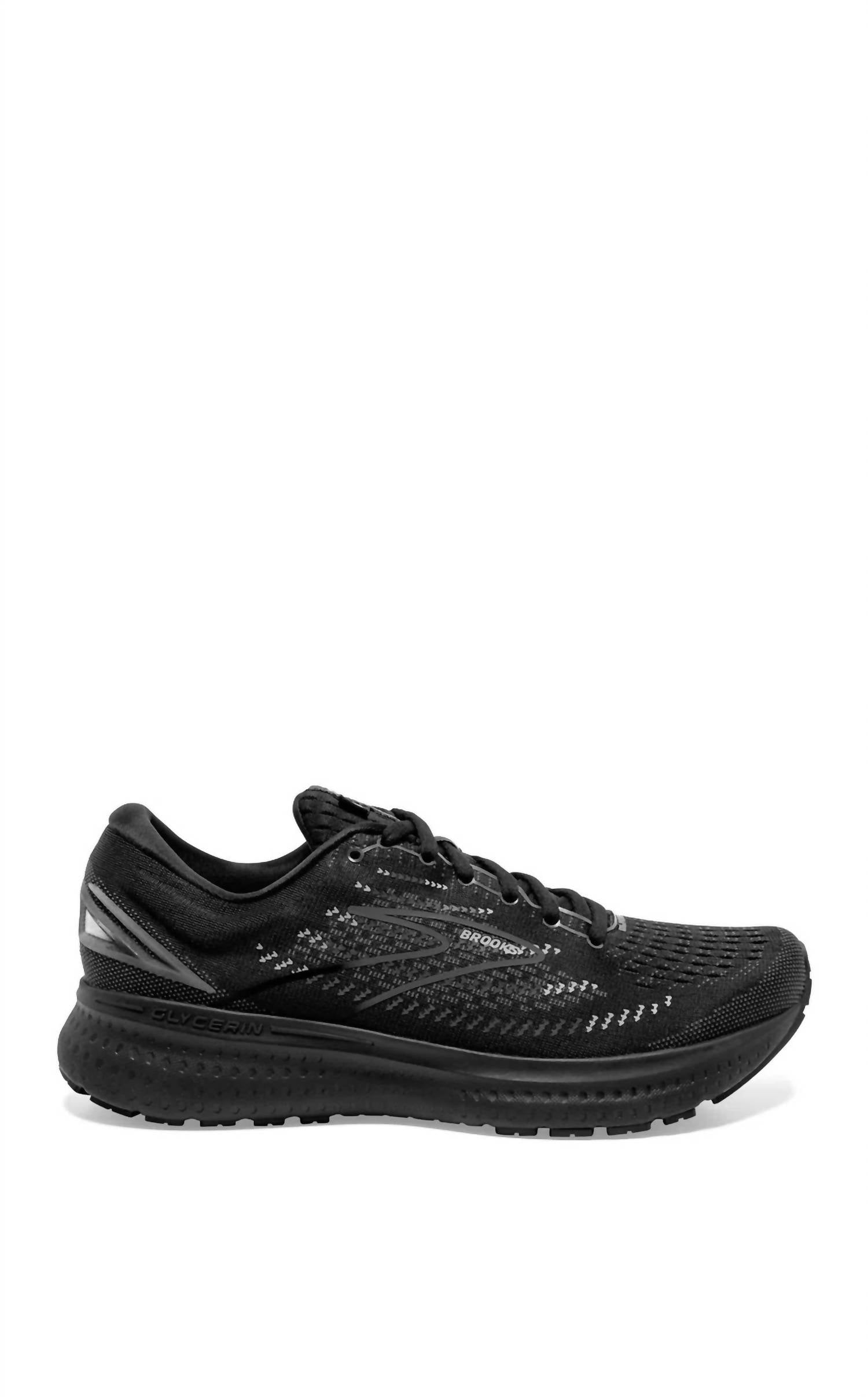 BROOKS Men'S Glycerin 19 Running Shoe in Black/Ebony