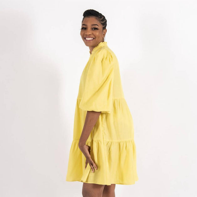 Emily Mccarthy Frankie Dress in Buttercup | Shop Premium Outlets