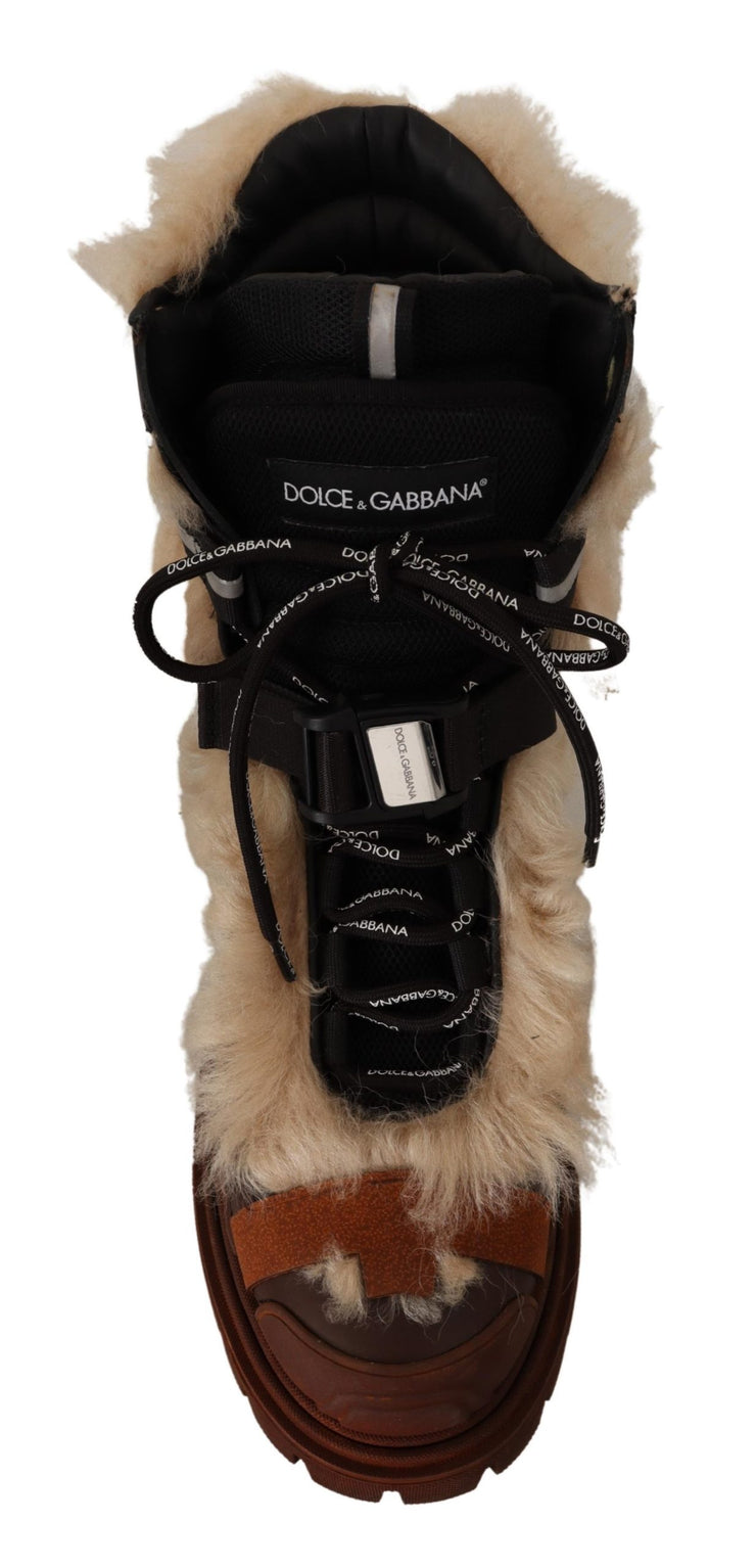 Dolce & Gabbana Boots Winter Shearling Leather Rubber Men's Shoes | Shop  Premium Outlets