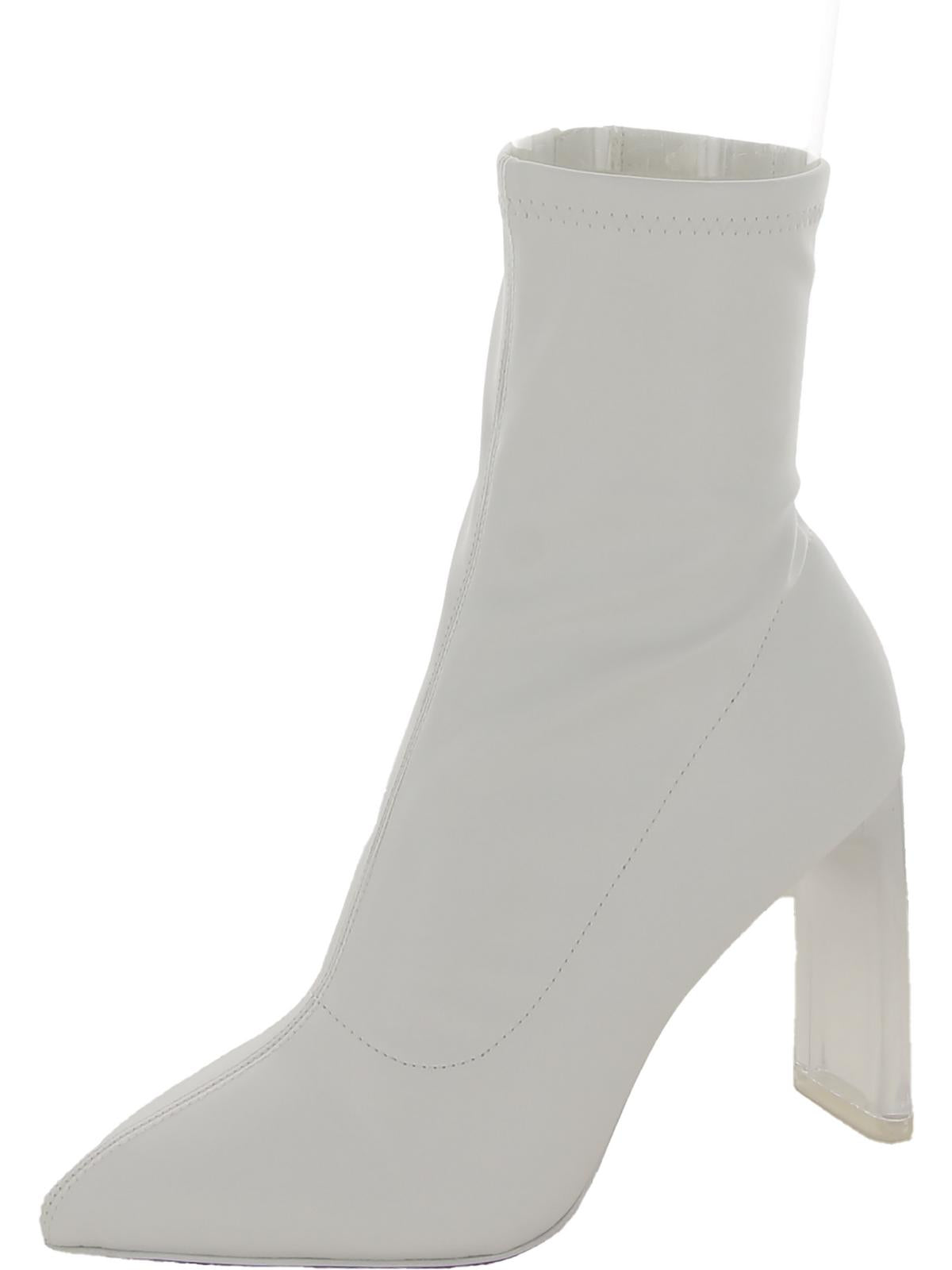 Shop Call It Spring Hailassi Womens Booties Ankle Sock Boot In White