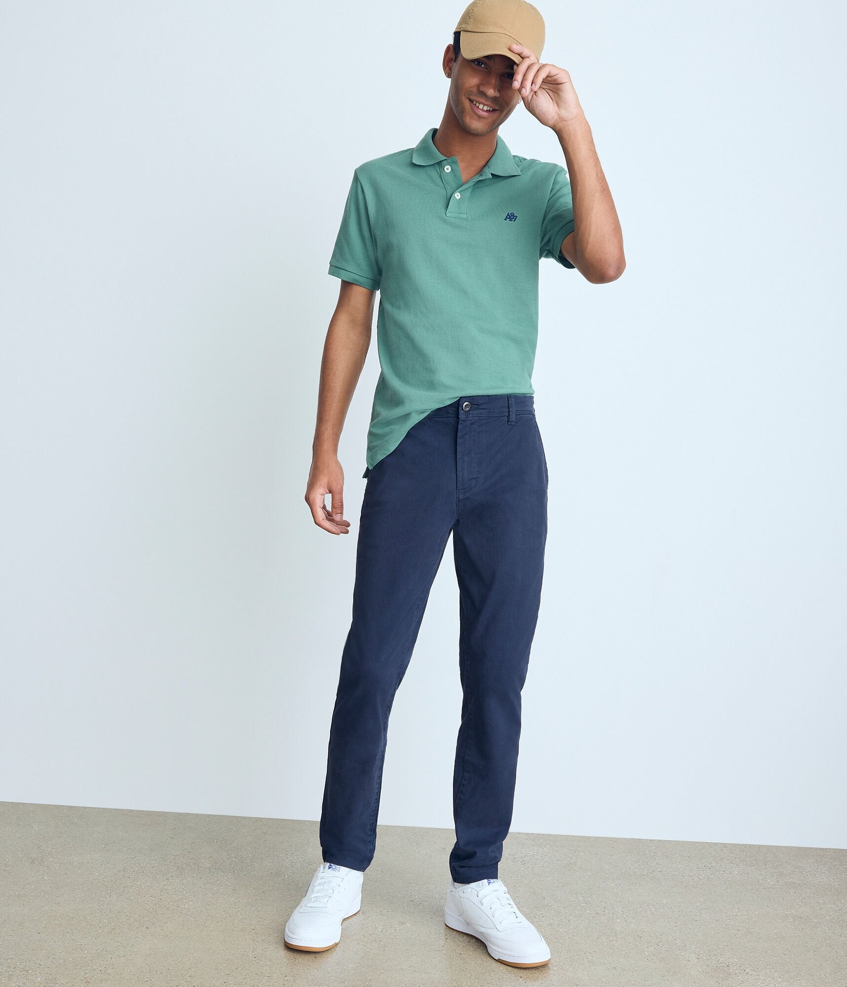 Shop Aéropostale Men's Skinny Stretch Twill Chinos In Blue
