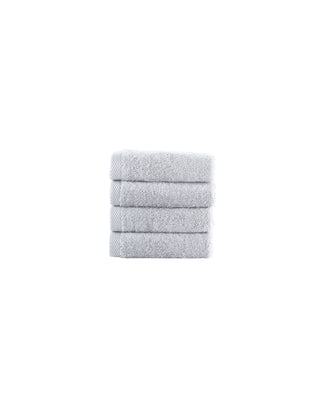 Brooks Ribbed Organic Cotton White Bath Towels